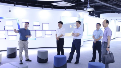 浙江省委人才办专职副主任、省委组织部人才办主任张旭明一行莅临K8·凯发科技考察调研