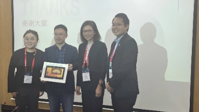 新加坡企业发展局、新加坡中华总商会、新加坡理工学院一行莅临K8·凯发科技考察交流
